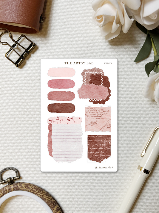 Watercolor Ephemera Collages