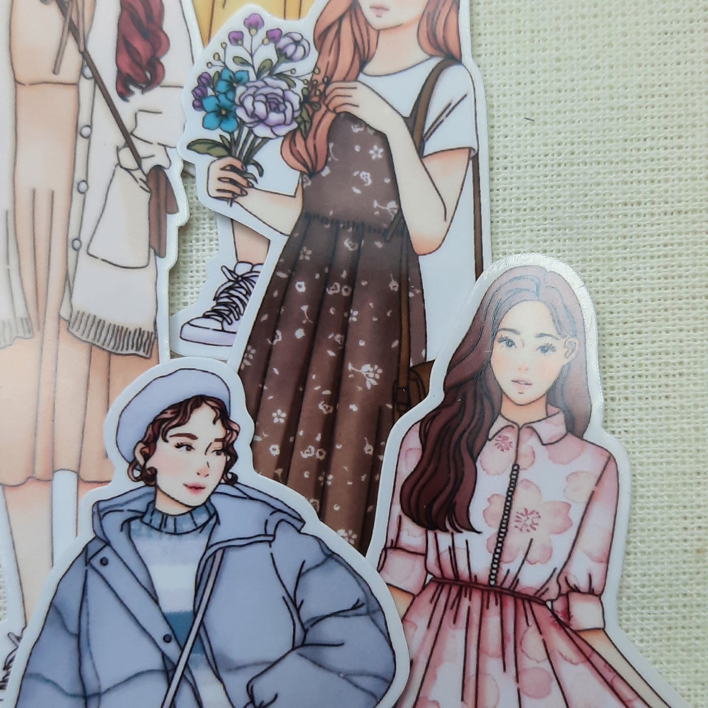 Les Saisons Four Seasons Girl Stickers