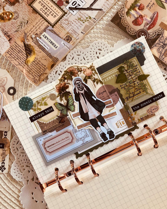 Autumn Fall Girl Stickers