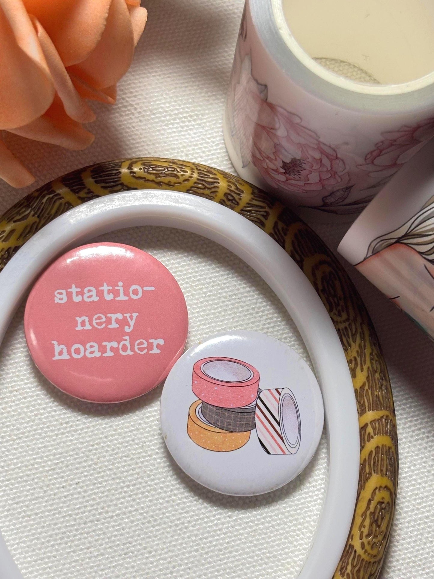 Minimalist Statement Button Pin (Set of 2)