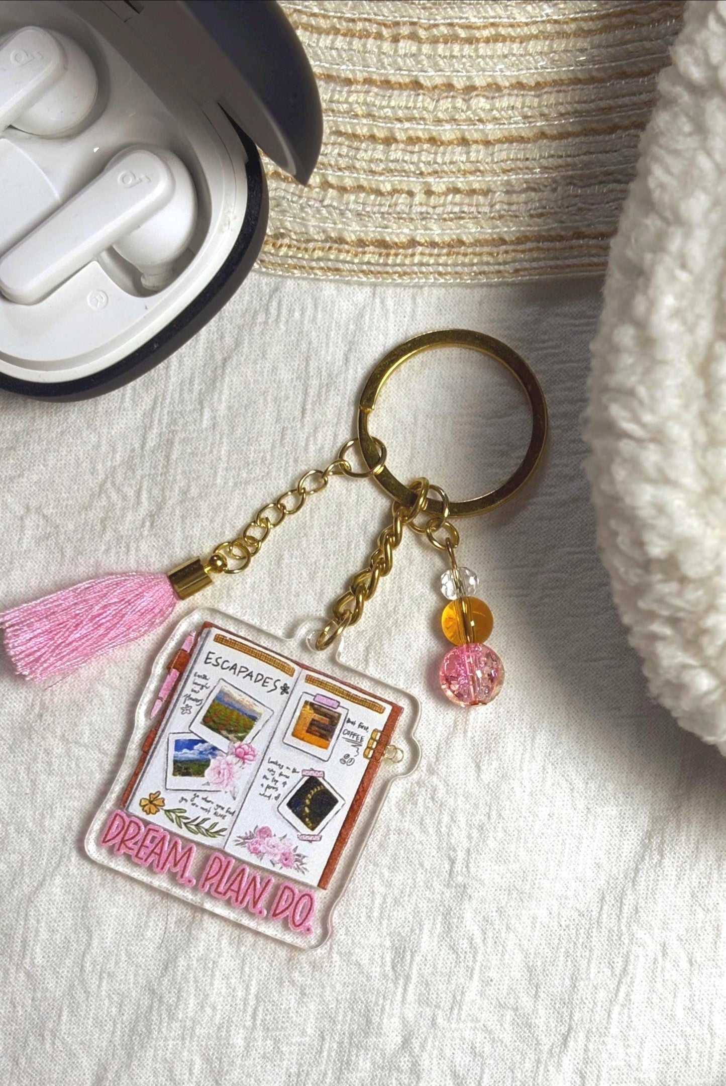 Acrylic Dream Plan Do Planner Acrylic Keychain