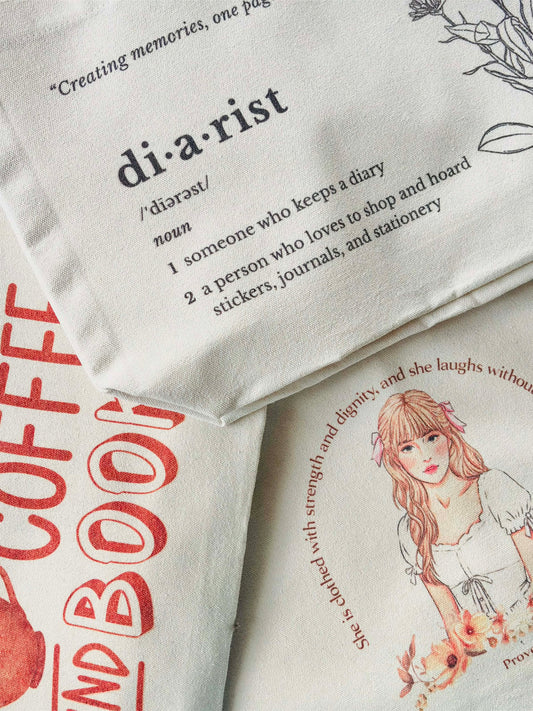 Cats, Coffee & Books Stylish Tote Bag