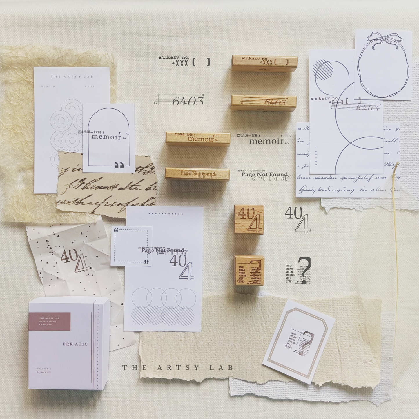 ERRATIC Rubber Stamp Volume 1 Series