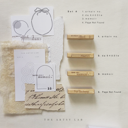 ERRATIC Rubber Stamp Volume 1 Series