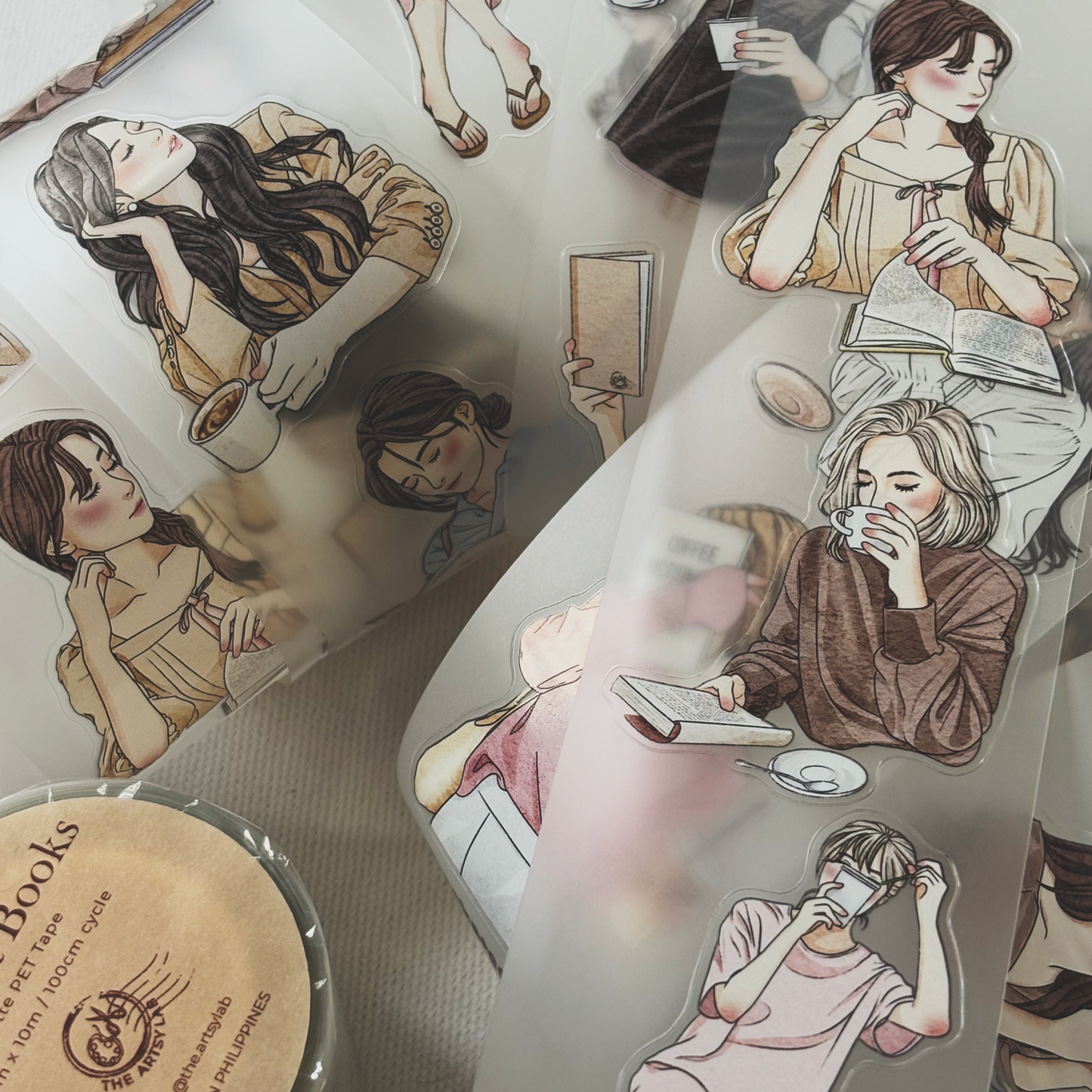 Coffee & Books Matte PET Tape