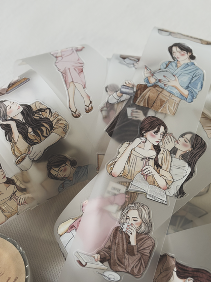 Coffee & Books Matte PET Tape