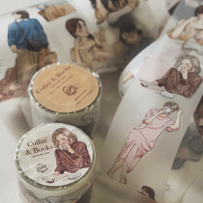 Coffee & Books Matte PET Tape