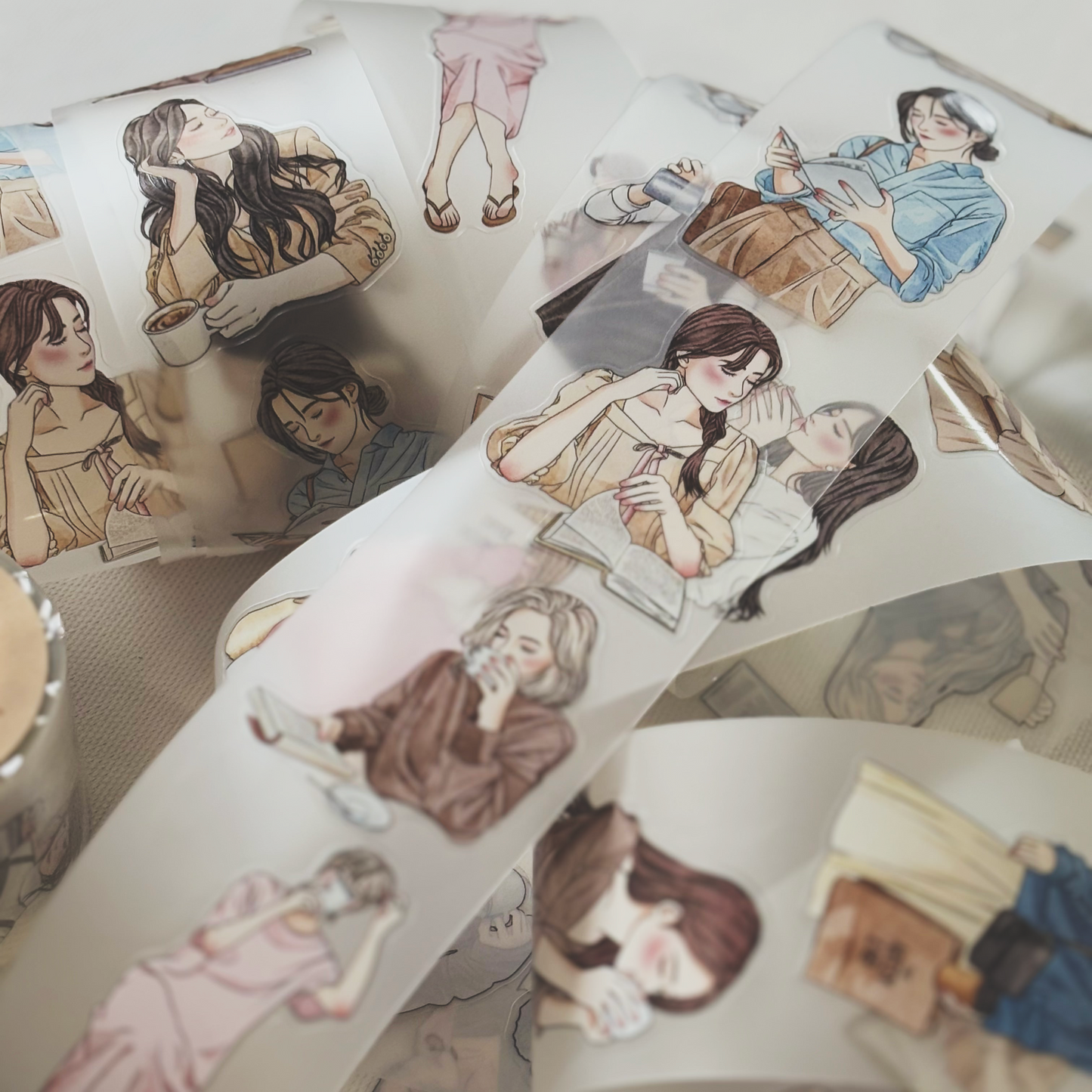 Coffee & Books Matte PET Tape