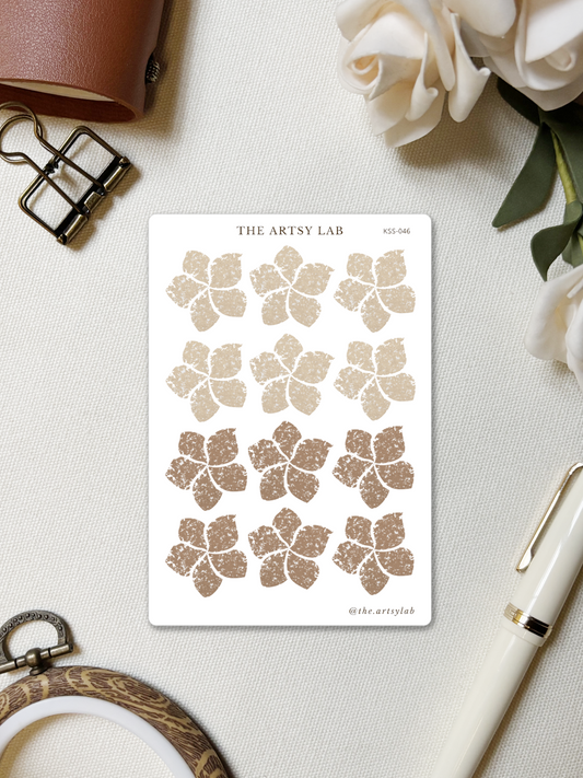 Five-Petal Flower Stamp