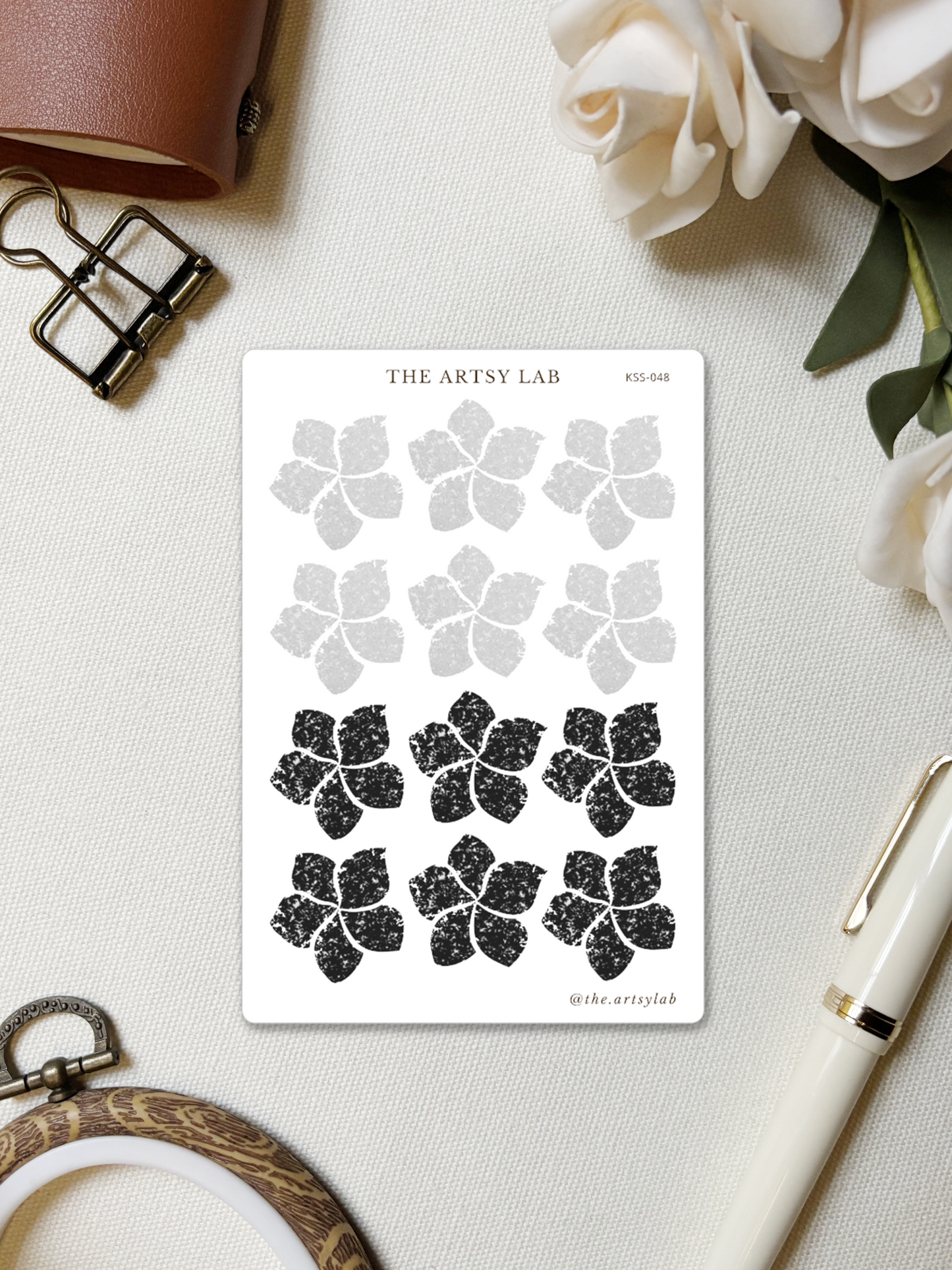 Five-Petal Flower Stamp