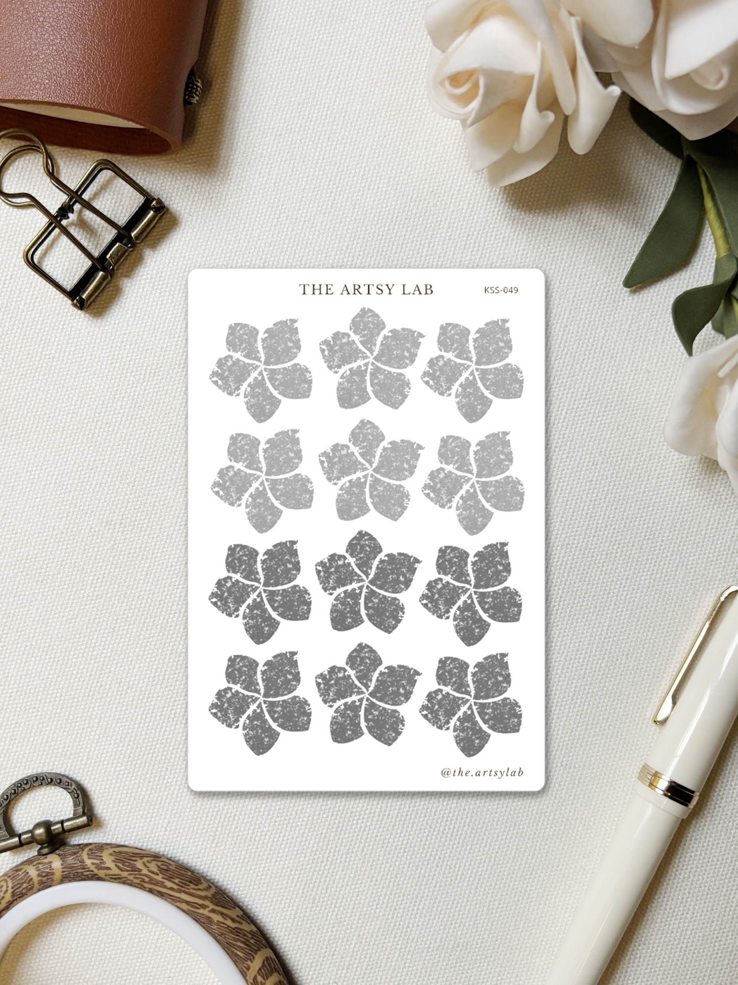 Five-Petal Flower Stamp