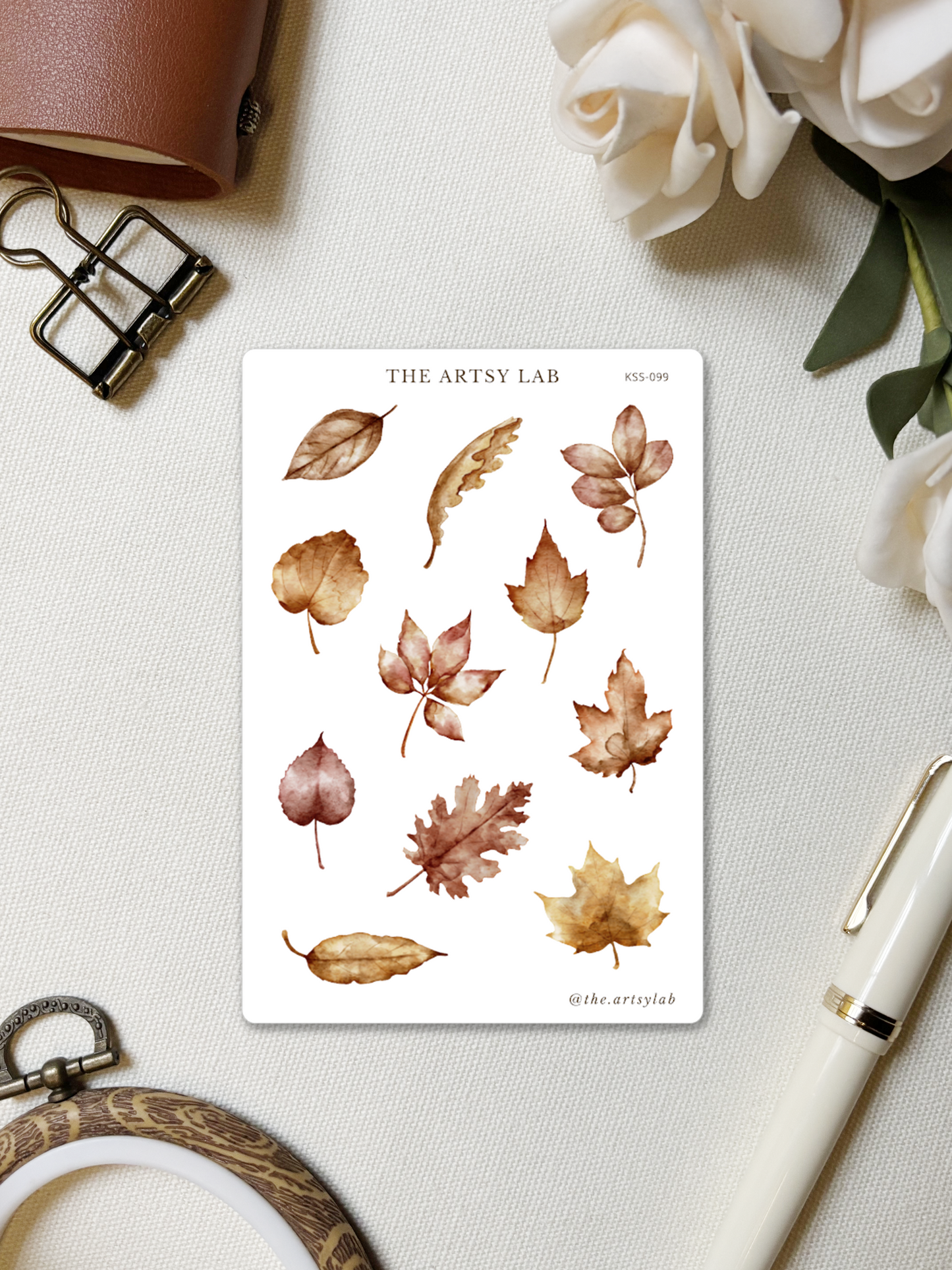 Autumn Leaves, Orange & Brown