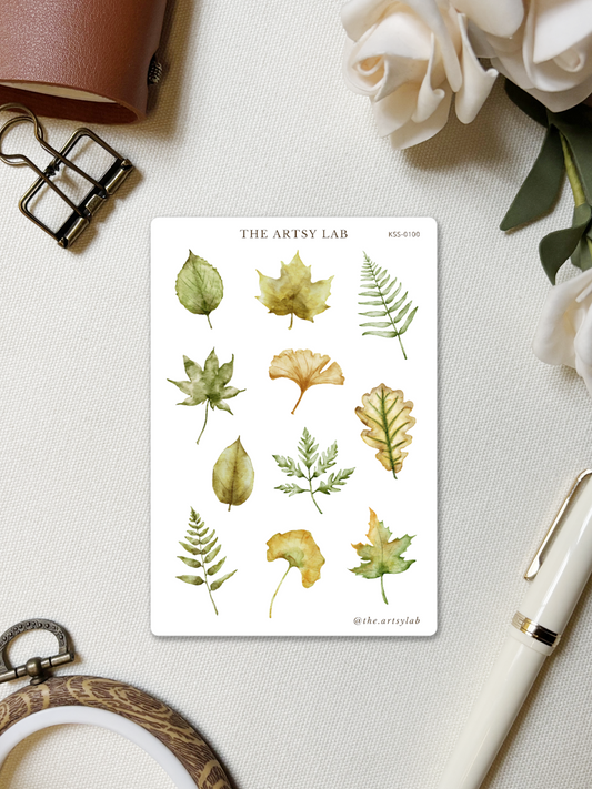 Autumn Leaves, Olive Green