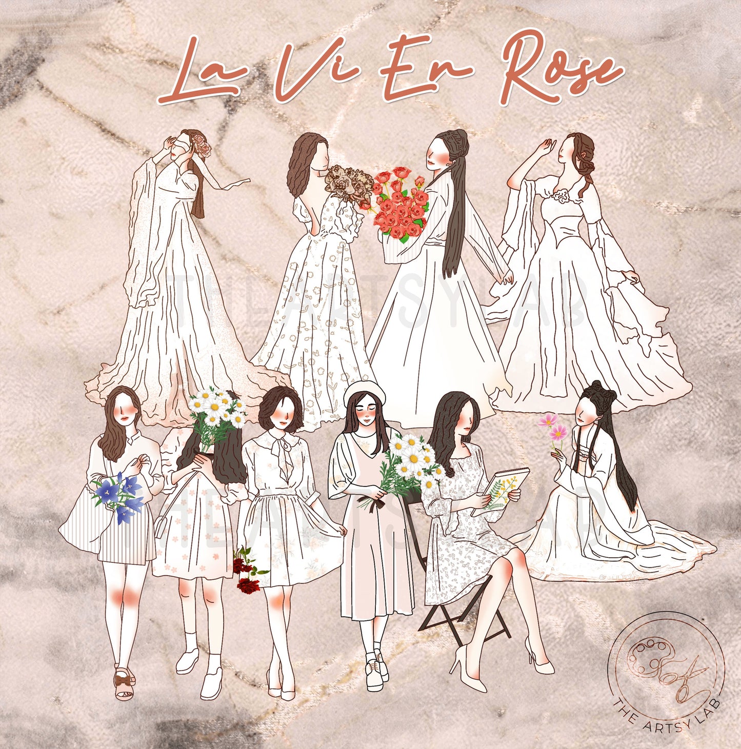 La Vie en Rose Girl Stickers Volume 1 & 2