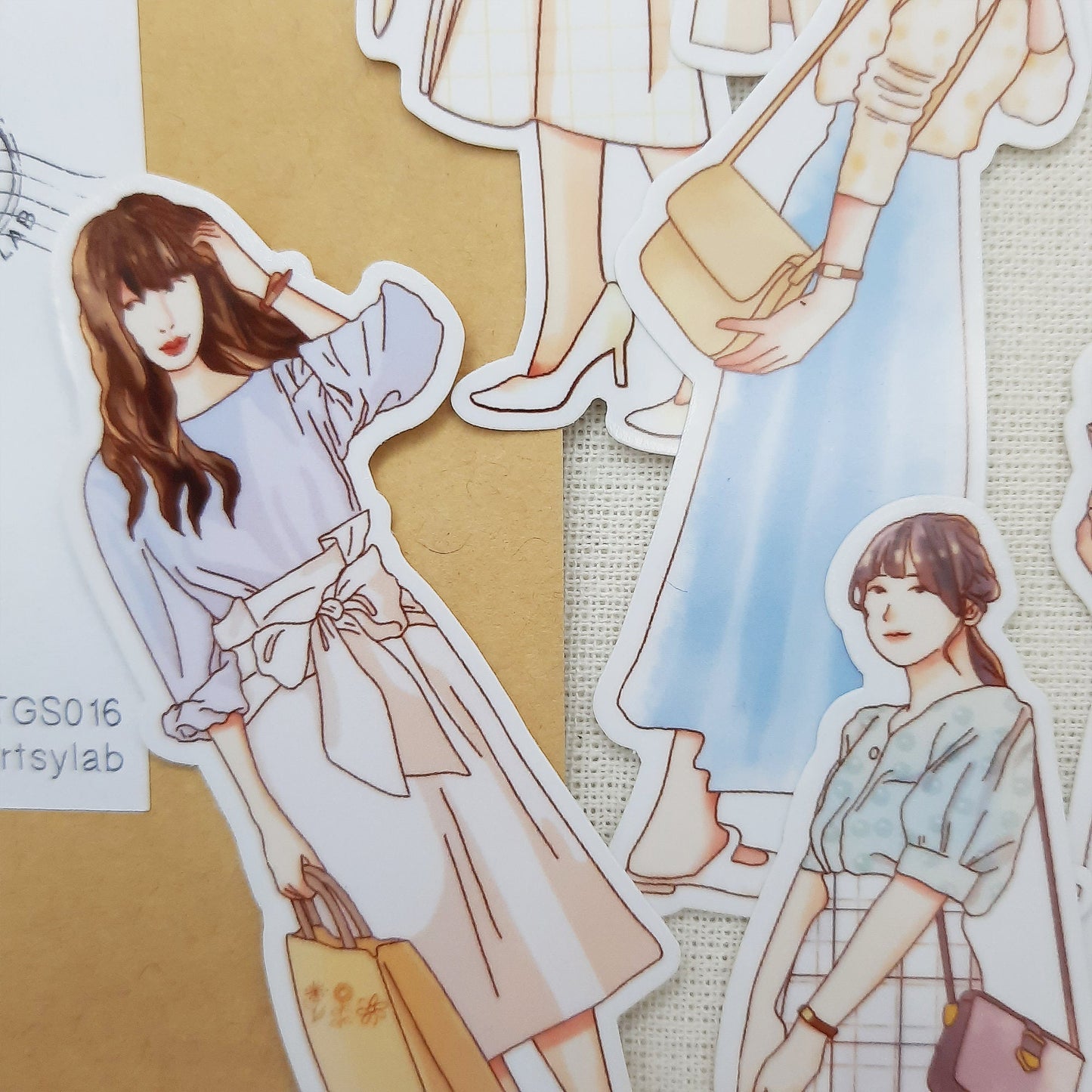 Damsel Girl Stickers