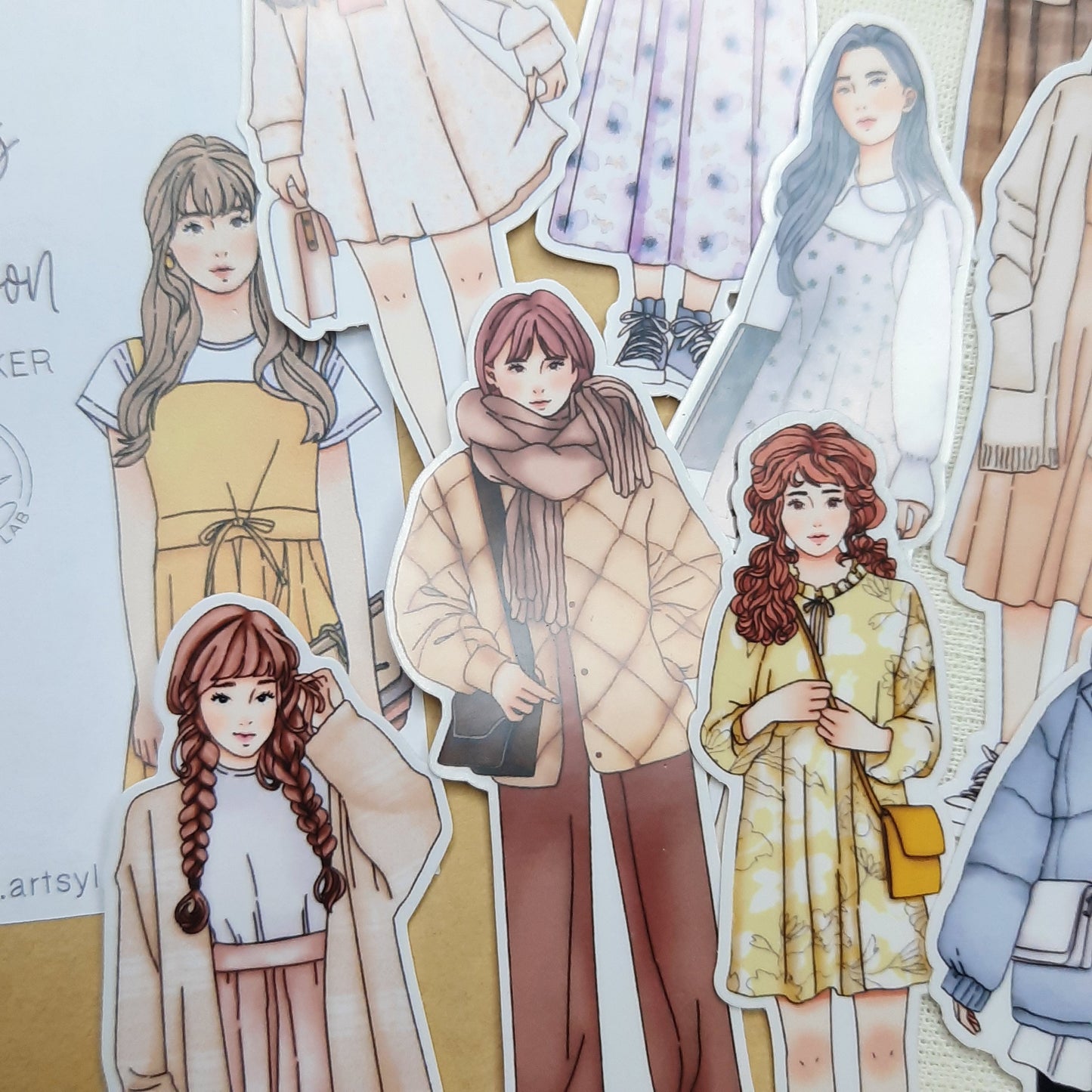 Les Saisons Four Seasons Girl Stickers