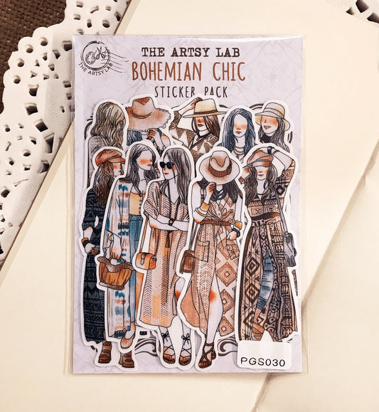 Bohemia  Girl Stickers