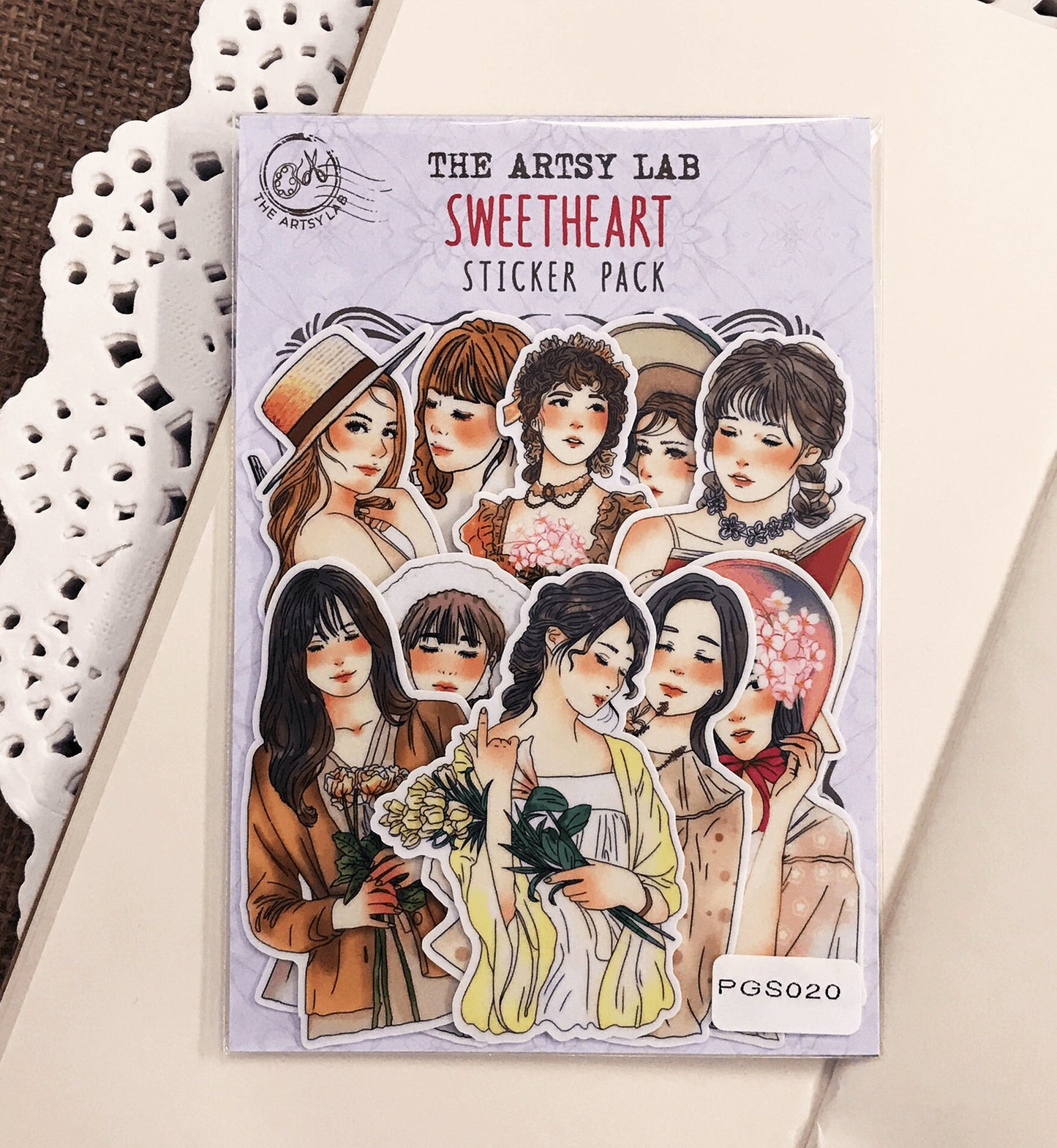 Sweetheart Girl Stickers