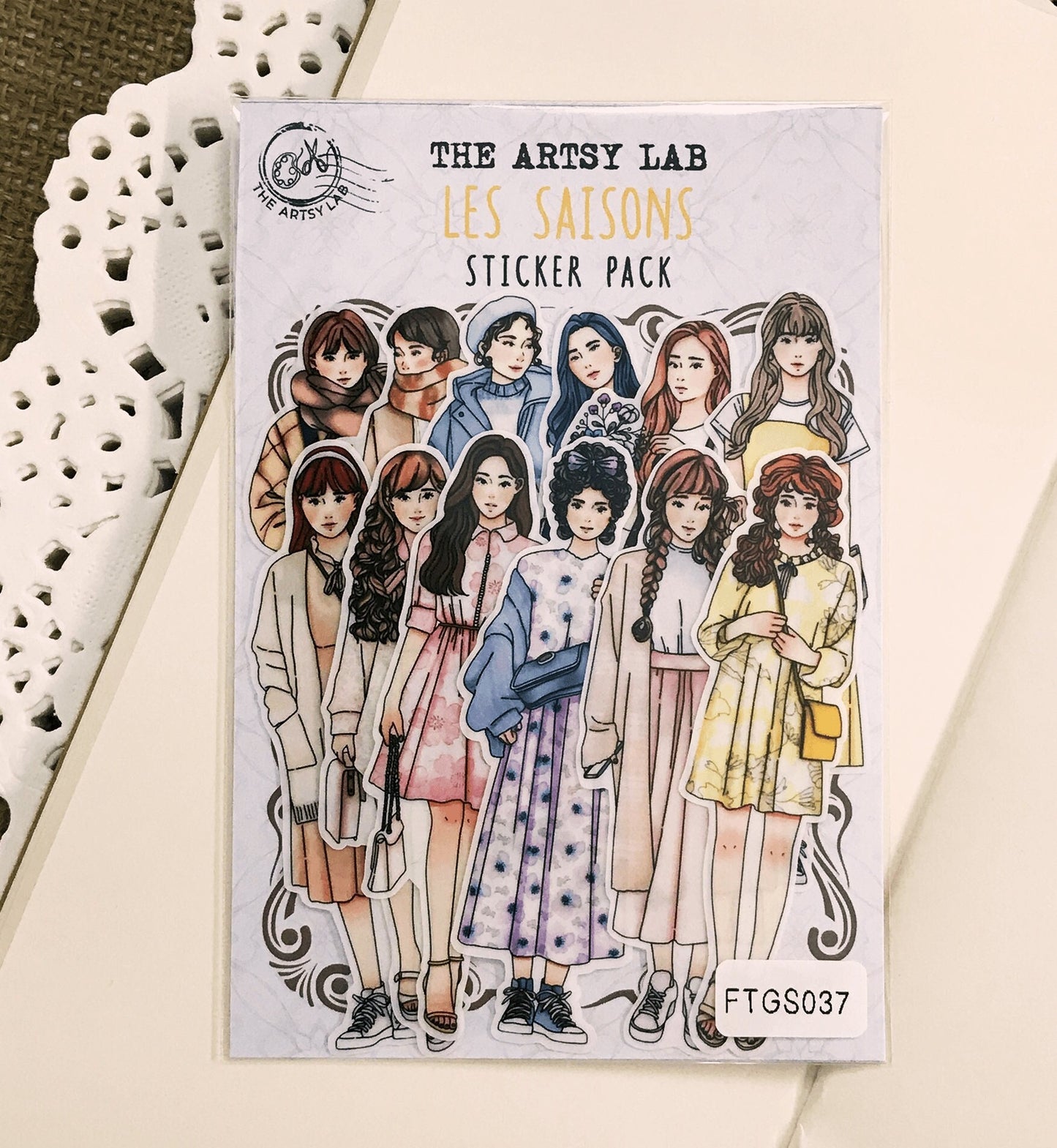 Les Saisons Four Seasons Girl Stickers