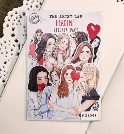 Heroine Girl Stickers