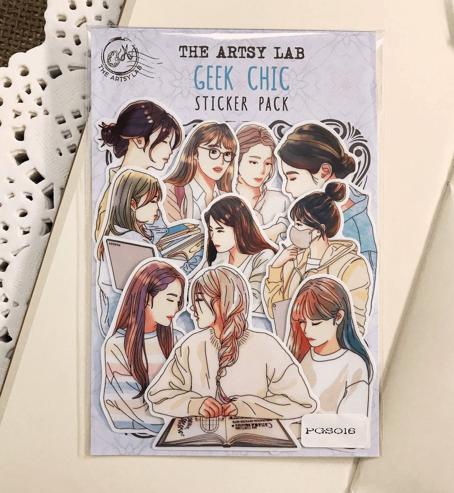 Geek Chic Girl Stickers