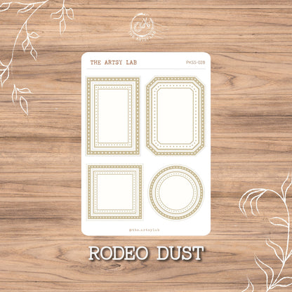 Basic Frames and Borders