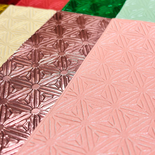 Decorative Christmas Embossed Cardstock  2, 250gsm Mirror Foil and Pearlescent Paper, Journal and Scrapbook, Book Journaling, The Artsy Lab