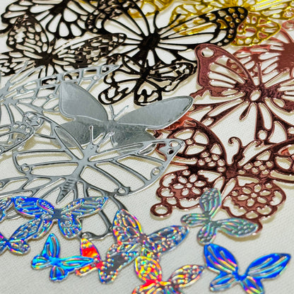 Butterfly Die Cut Bundle: Mirror Foil & Cardstock, 28pcs