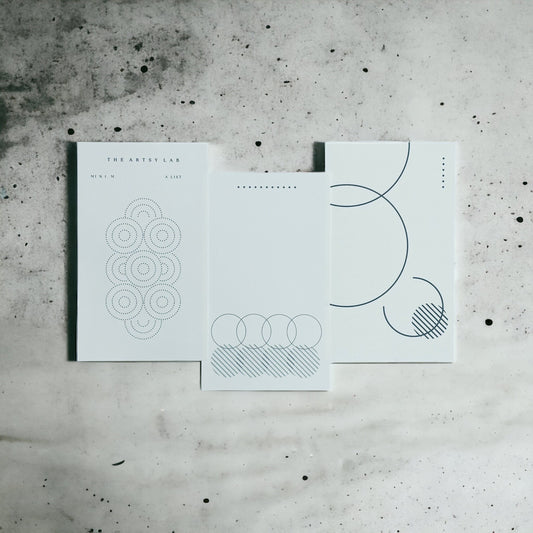 Minimalist Paper Memo Deco, 15pcs Loose Sheets Ephemera, Aesthetic Journal and Scrapbooking Notes, 15 sheets, Specialty Paper, The Artsy Lab