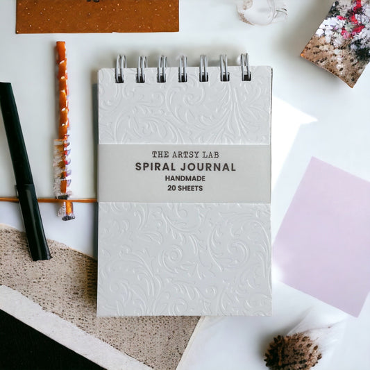 Handmade Paper Spiral Journal