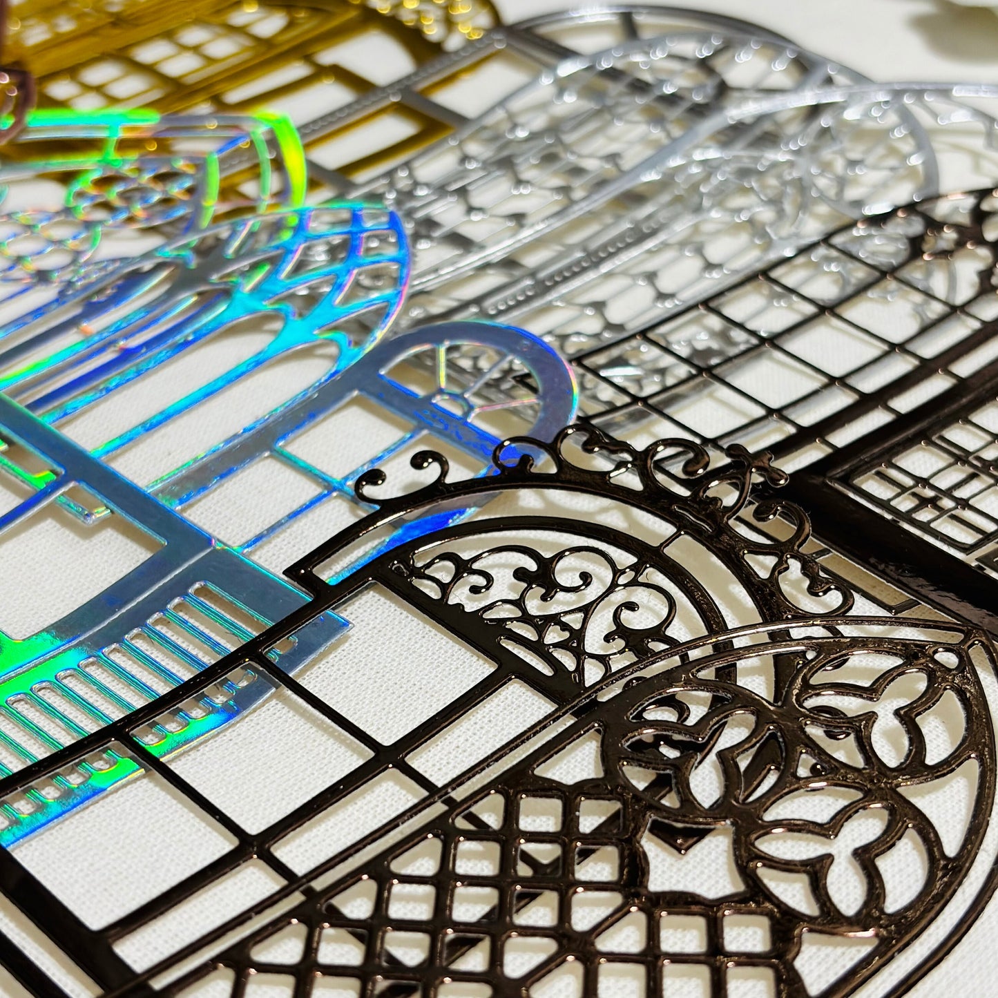 Window Die Cut Bundle: Mirror Foil & Cardstock, Scrapbooking (22pcs)