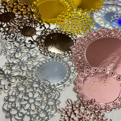 Foil Paper Doily Die Cuts: Scrapbooking Cardmaking Bundle