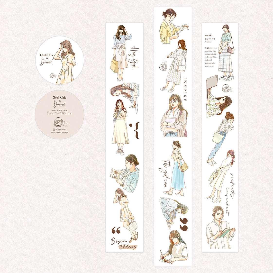 Geek Damsel Matte PET Tape