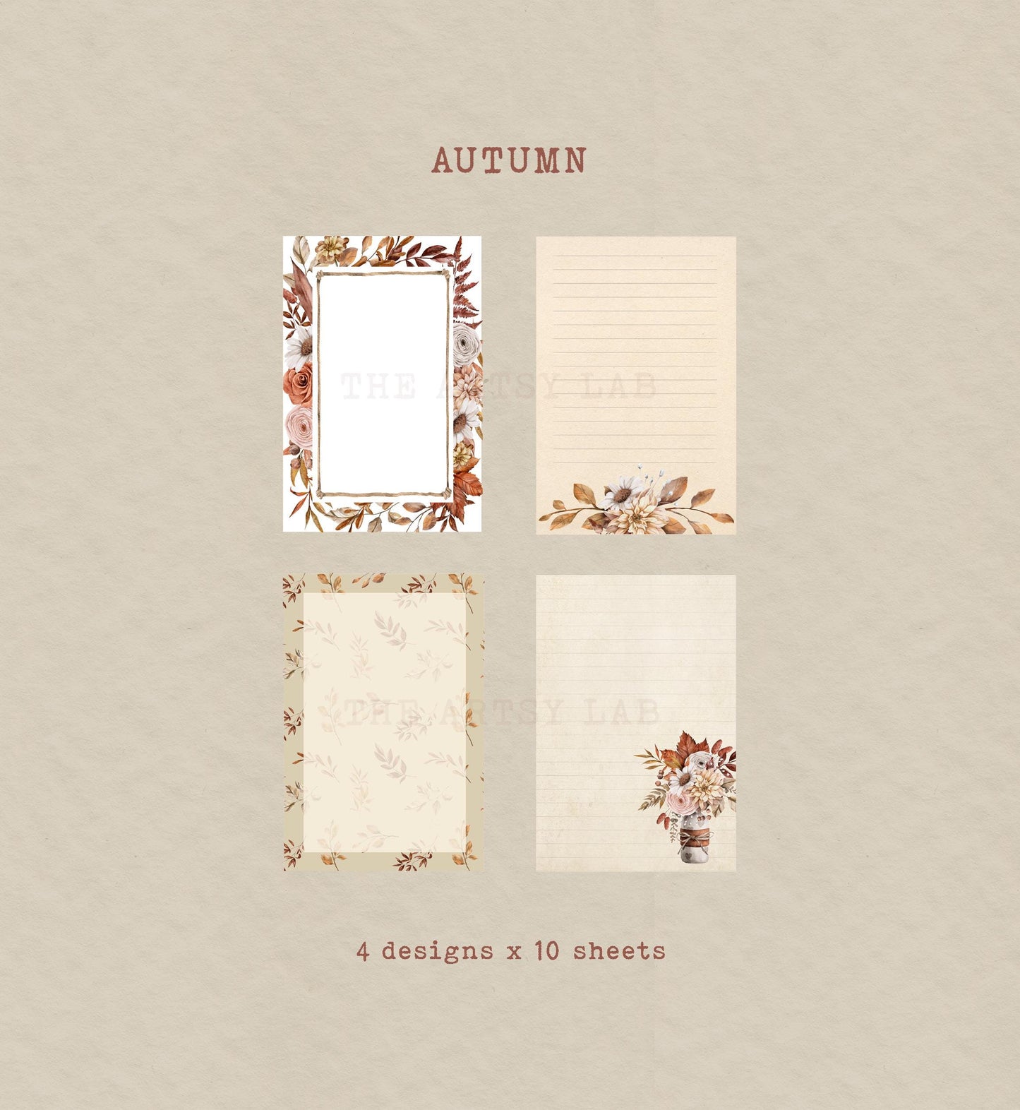 Autumn Leaves Notepad
