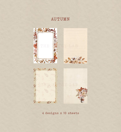 Autumn Leaves Notepad