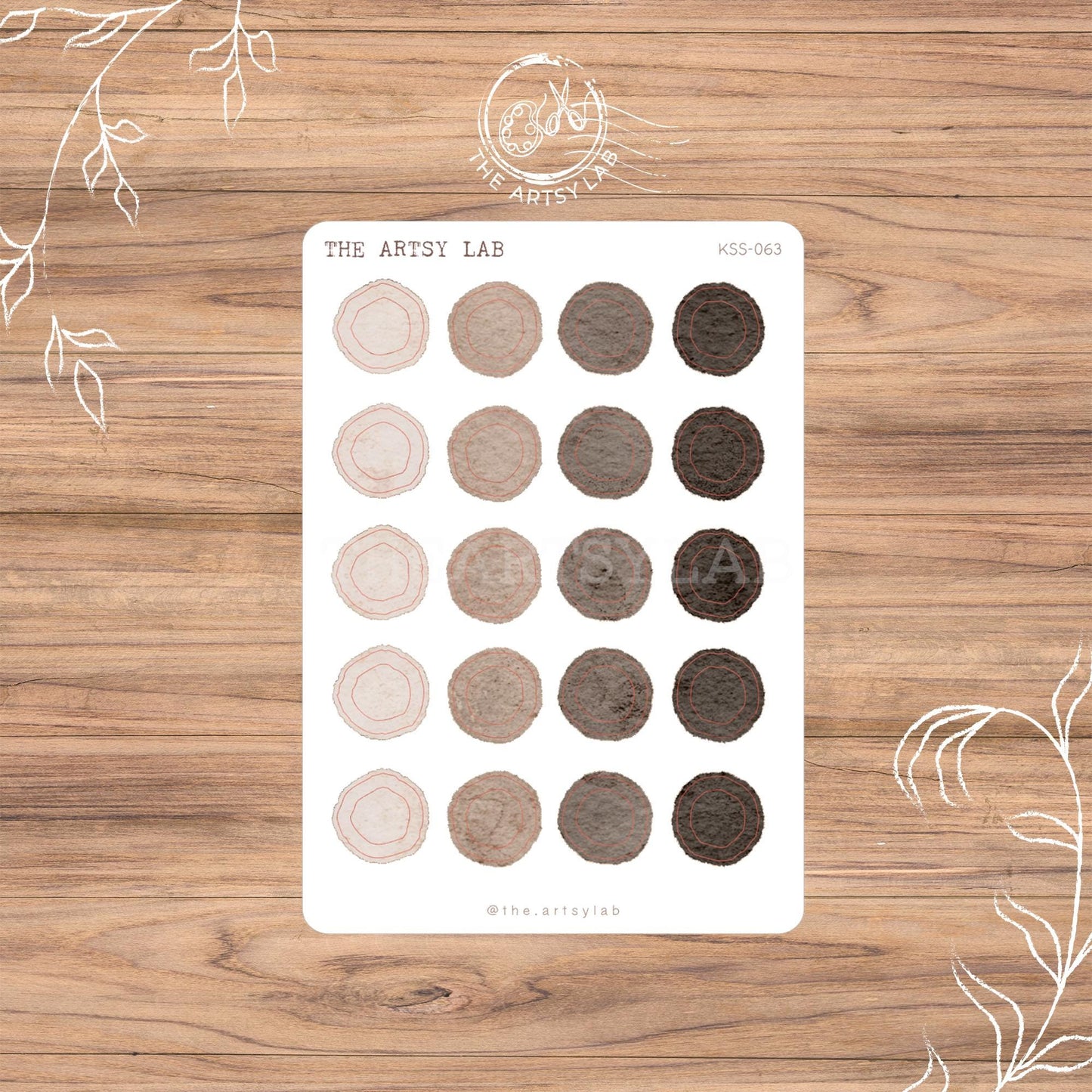 Donut Dot Watercolor