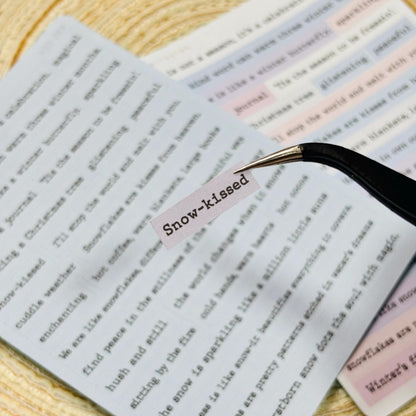 Winter Snow Sentiments