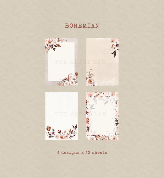 Bohemian Floral Notepad