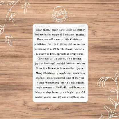 Christmas Sentiments