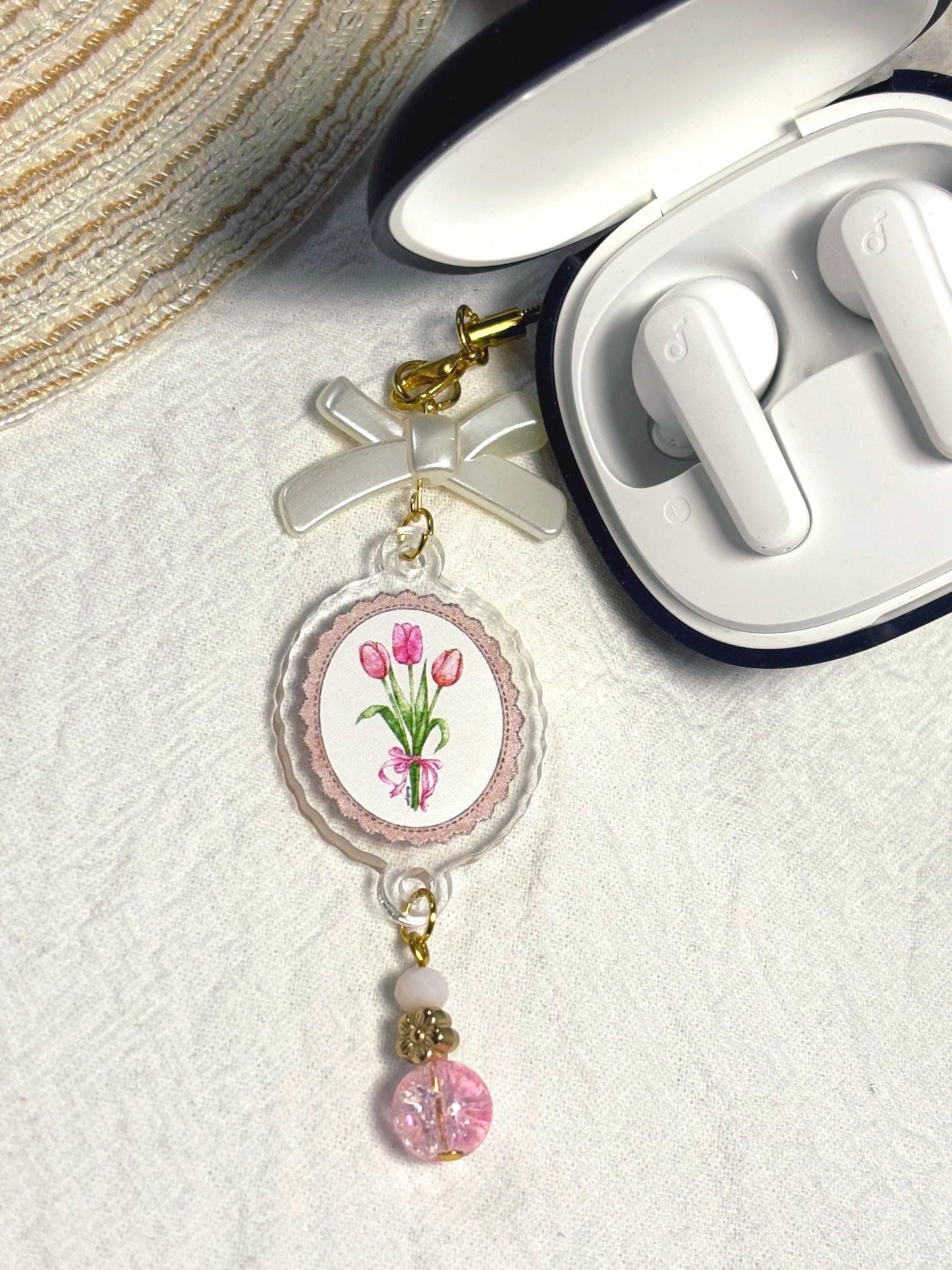 Tulips Acrylic Phone Charm