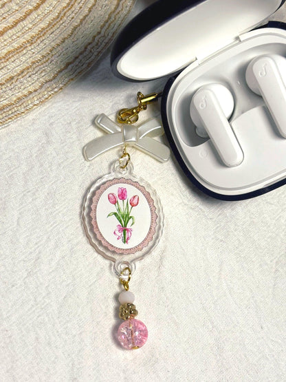 Tulips Acrylic Phone Charm