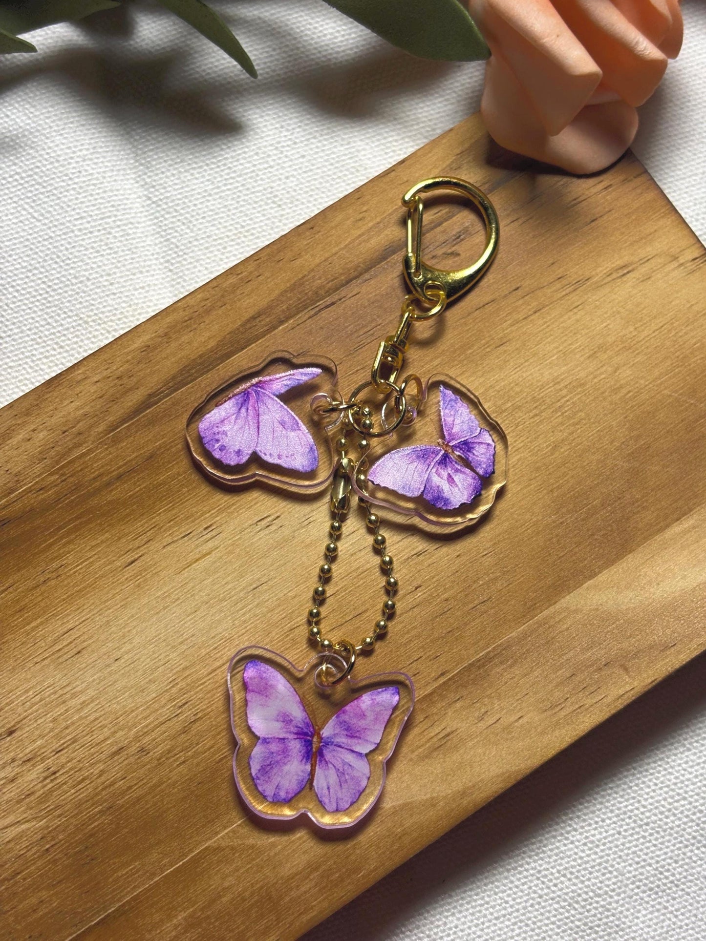 Butterfly Kisses Acrylic Keychain