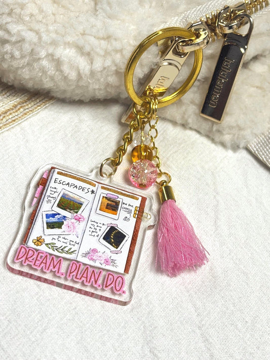 Acrylic Dream Plan Do Planner Acrylic Keychain