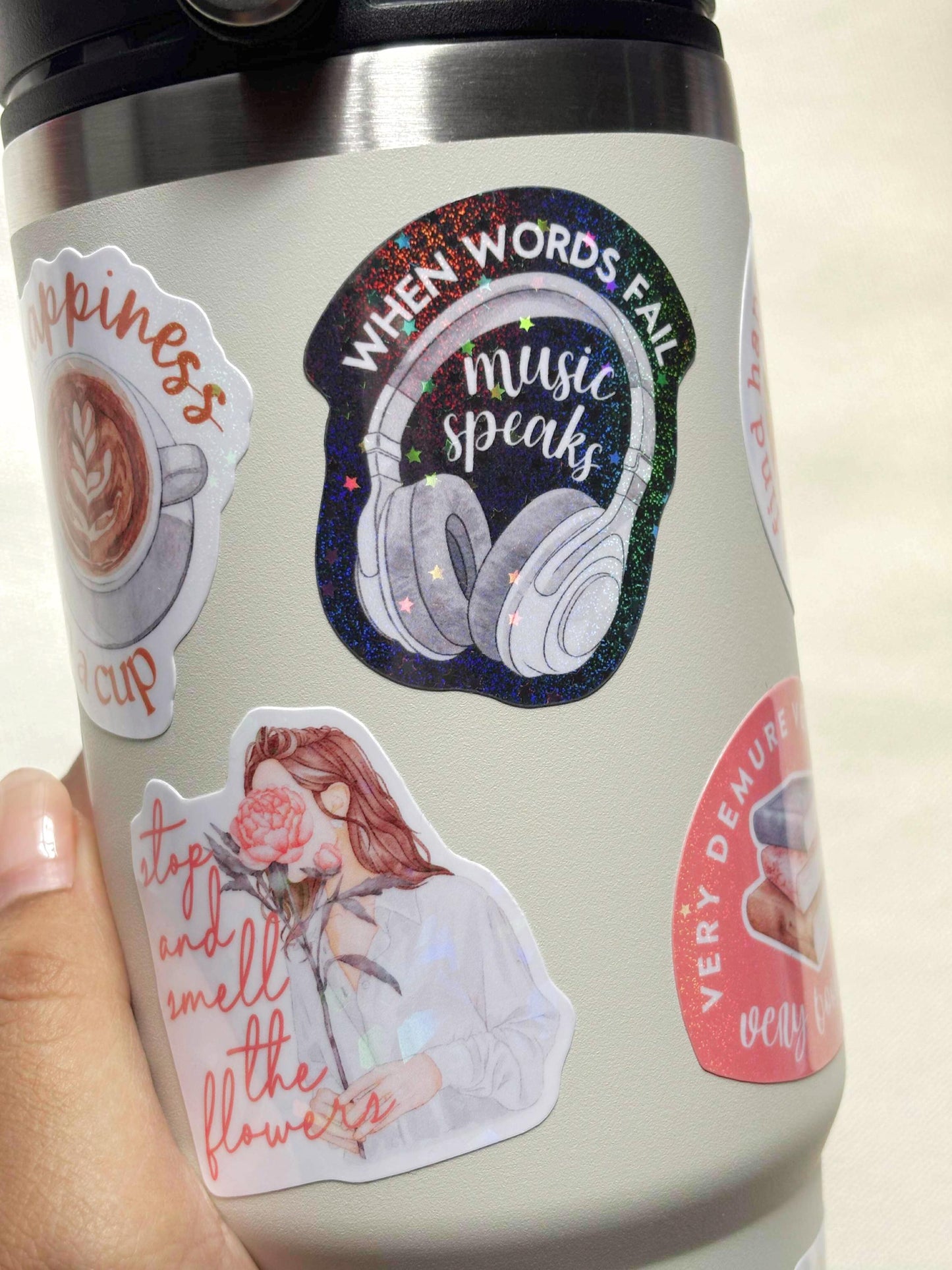 Music Speaks Waterproof Sticker