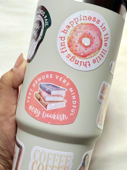 Happiness in Little Things Waterproof Sticker