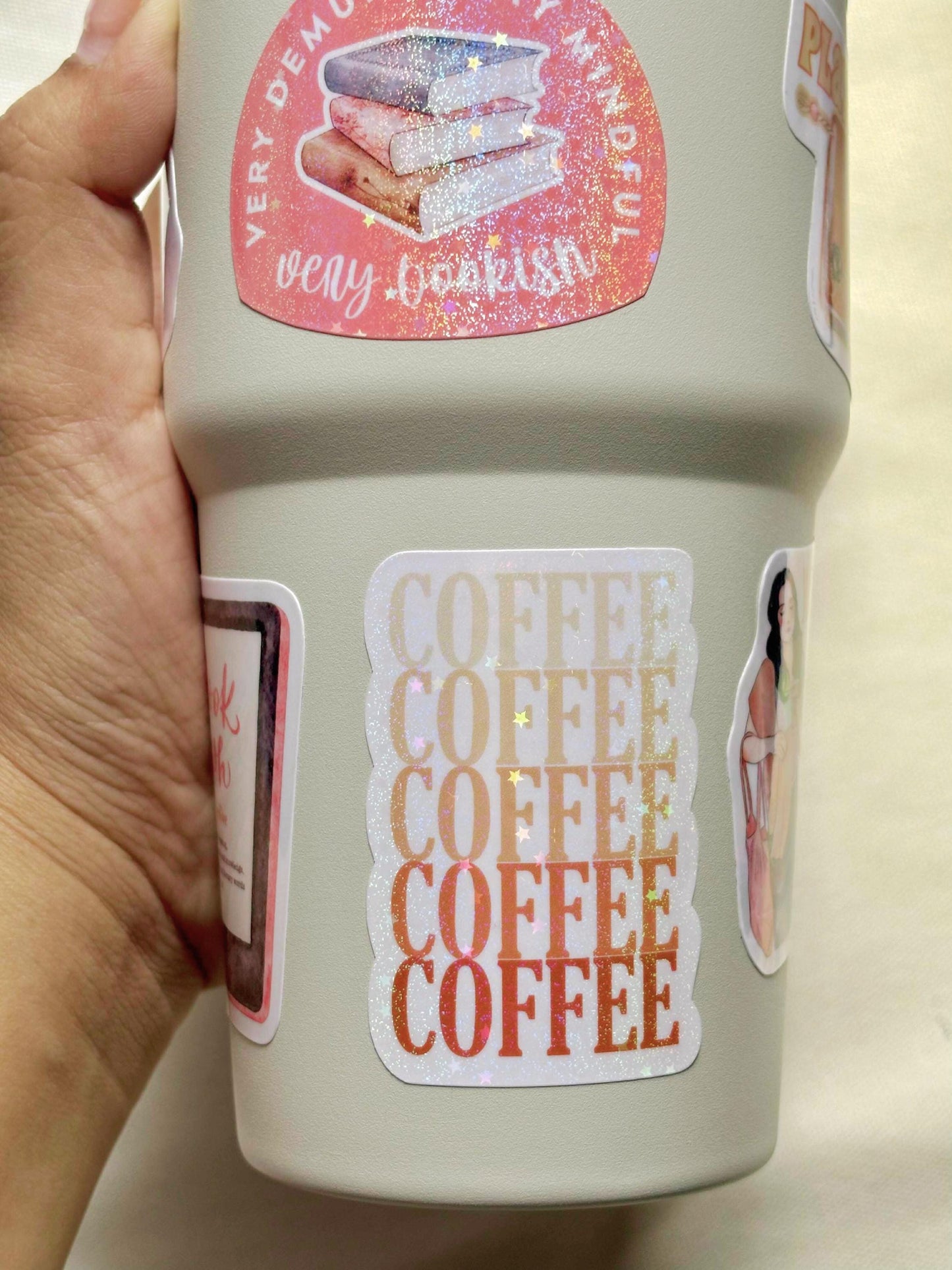 Coffee Coffee Vinyl Sticker,  Waterproof Stickers, The Artsy Lab