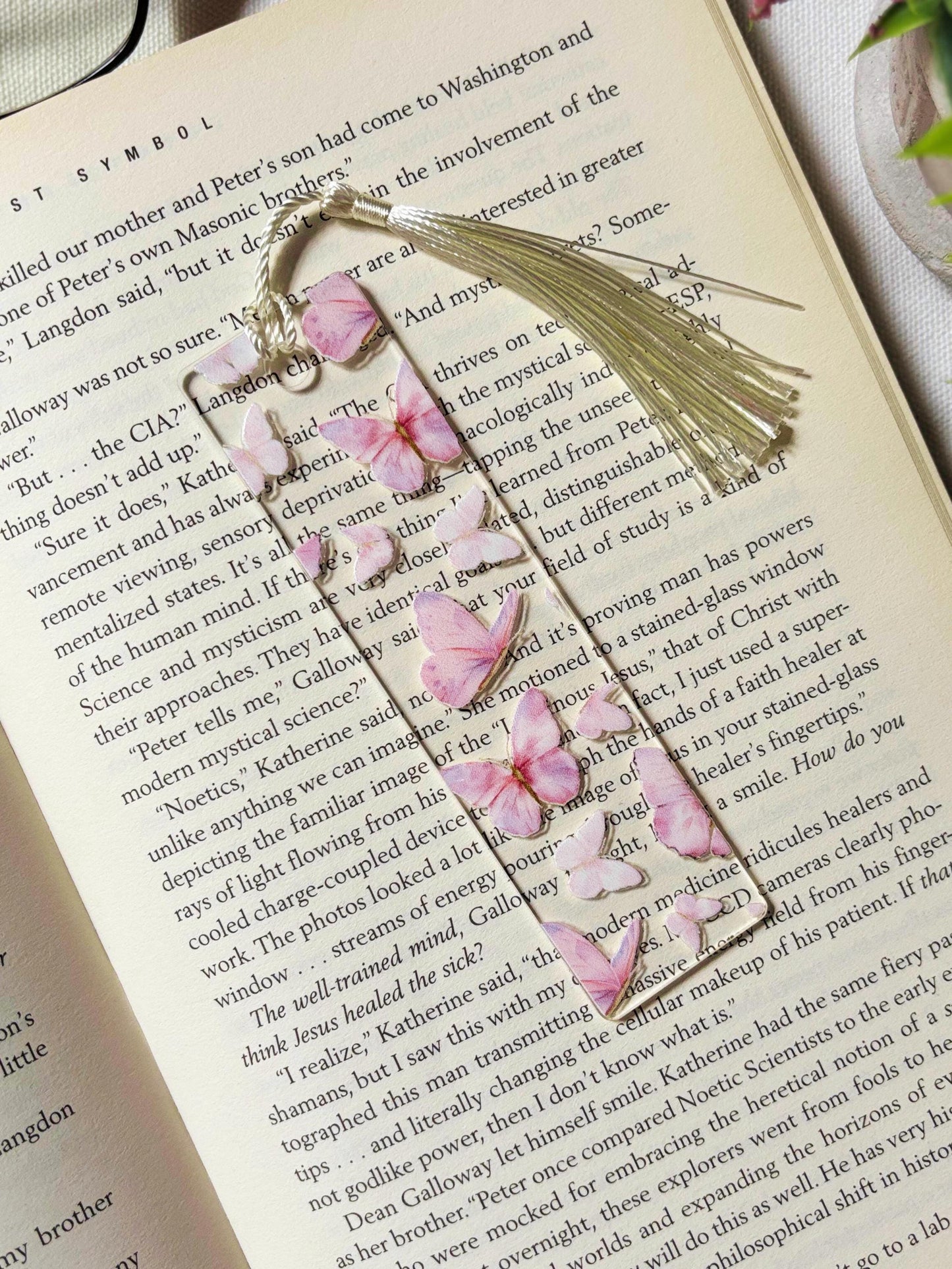 Butterfly Kisses Acrylic Bookmark
