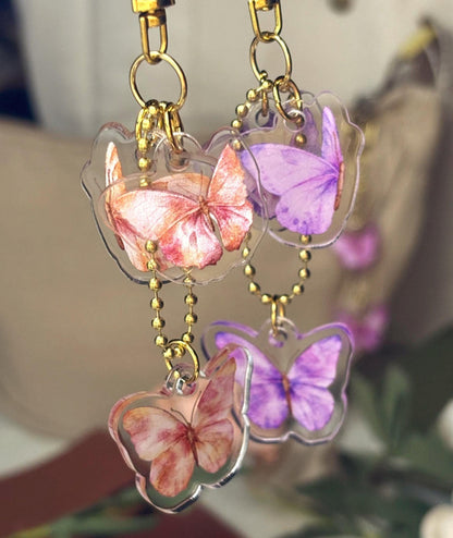 Butterfly Kisses Acrylic Keychain