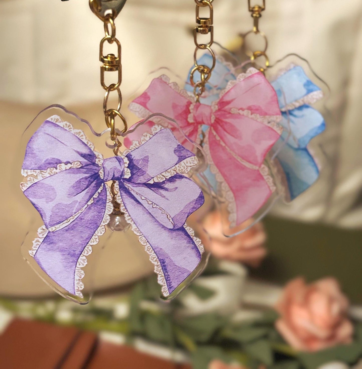 Big Bow Acrylic Keychain