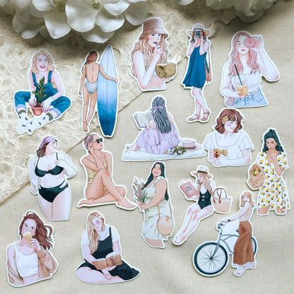 Sun-kissed Girl Stickers